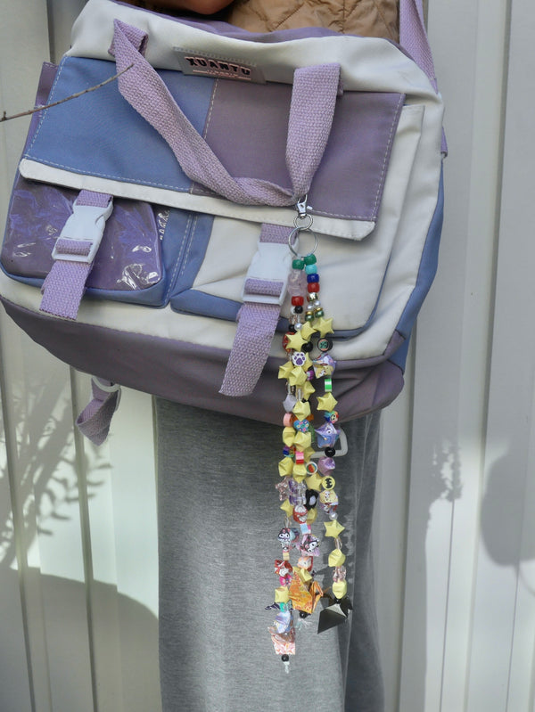 1.5" Metal Clip Origami Charm Keychain