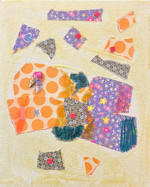 Dragonfly In Yellow Print