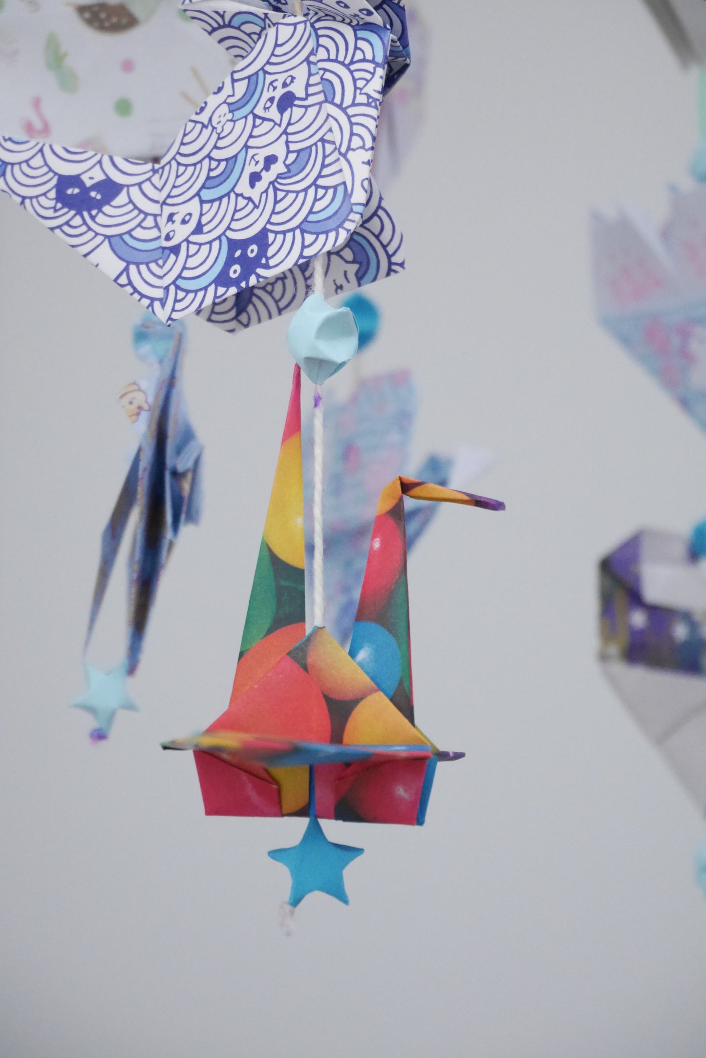 [Folded Love] Handmade Origami Mobile - Wind Chime