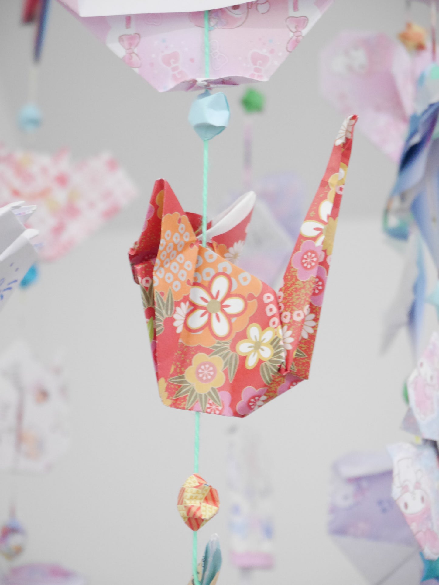 [Folded Love] Handmade Origami Mobile - Wind Chime