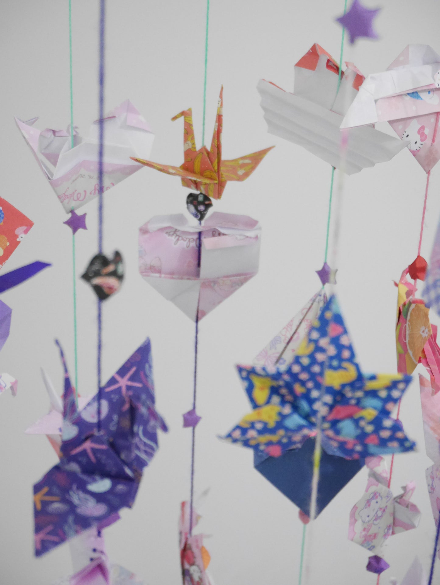 [Folded Love] Handmade Origami Mobile - Wind Chime