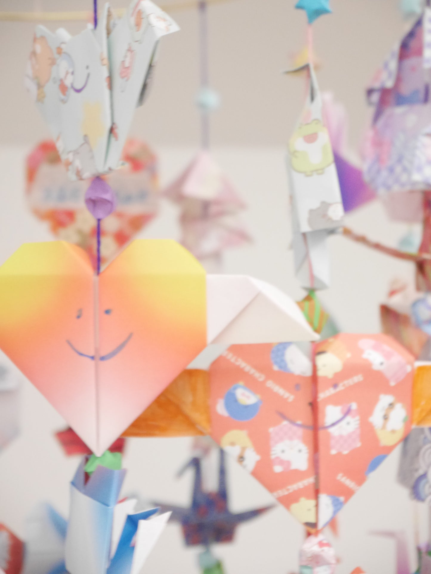 [Folded Love] Handmade Origami Mobile - Wind Chime
