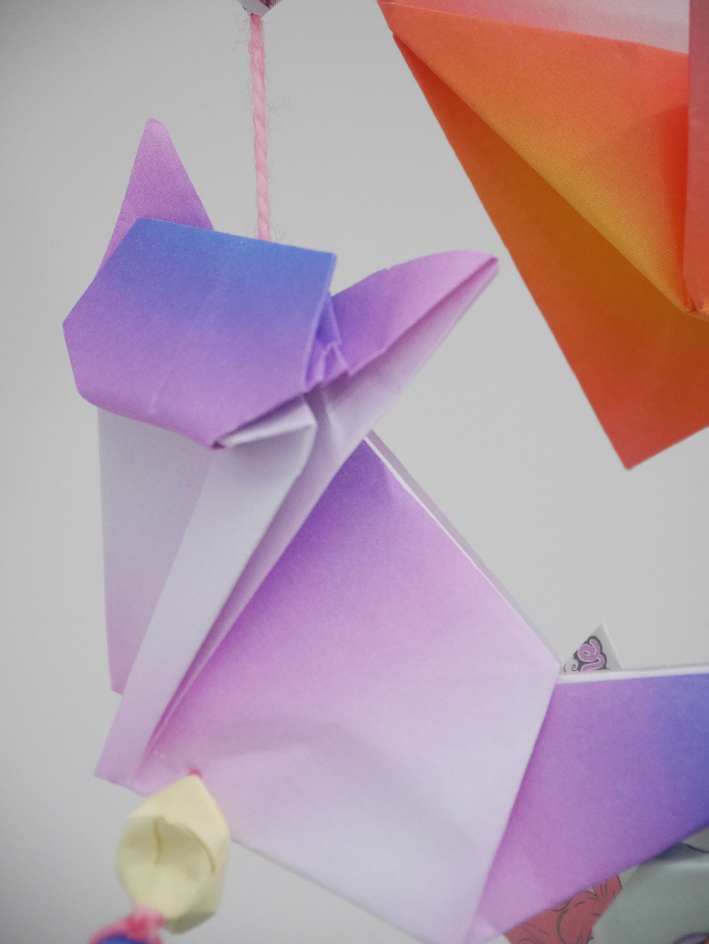 [The Floating Gallery] Handmade Paper mobile - Origami Backdrop