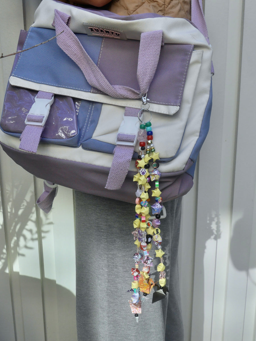 1.5" Metal Clip Origami Charm Keychain