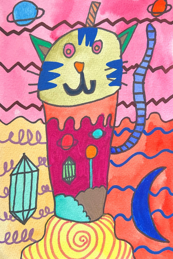 Cat Tea Print